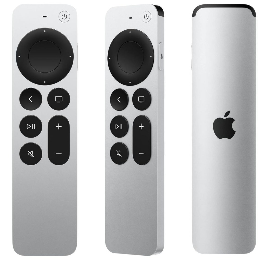 Apple Siri Remote (3rd Gen) USB‑C Rechargeable Voice Remote – Silver
